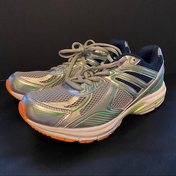 Crossport Men's Athletic Shoes Silver Green New - Picture 2 of 10